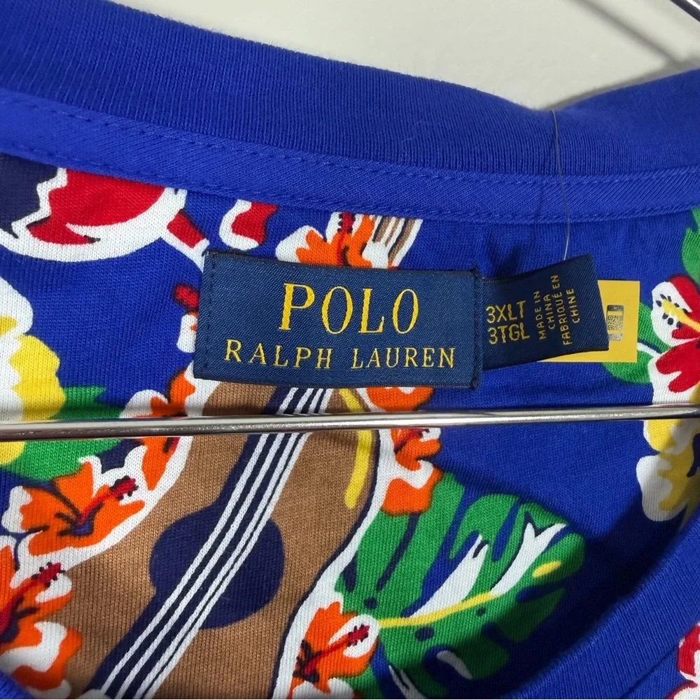 *NEW Ralph Lauren Polo Bear Aloha Tshirt Big & Tall Size 3XLT - Picture 5 of 10
